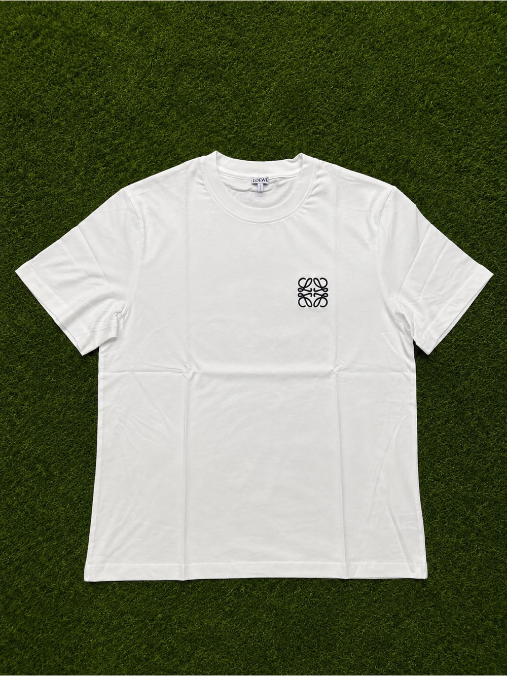 Loewe Embroidered Anagram White T-Shirt Size L